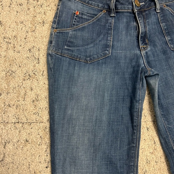 Hudson Sz. 31 vintage Y2K slight barrel leg- wider hip jeans in great vintage co - Picture 5 of 15
